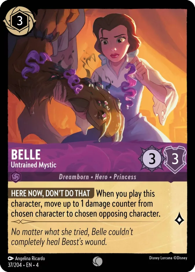 Belle #37 Ursula's Return Disney Lorcana card