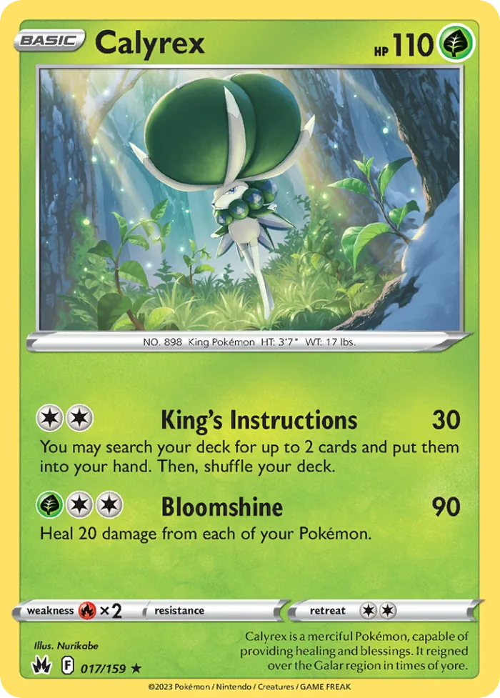Calyrex #17 Crown Zenith Pokemon card