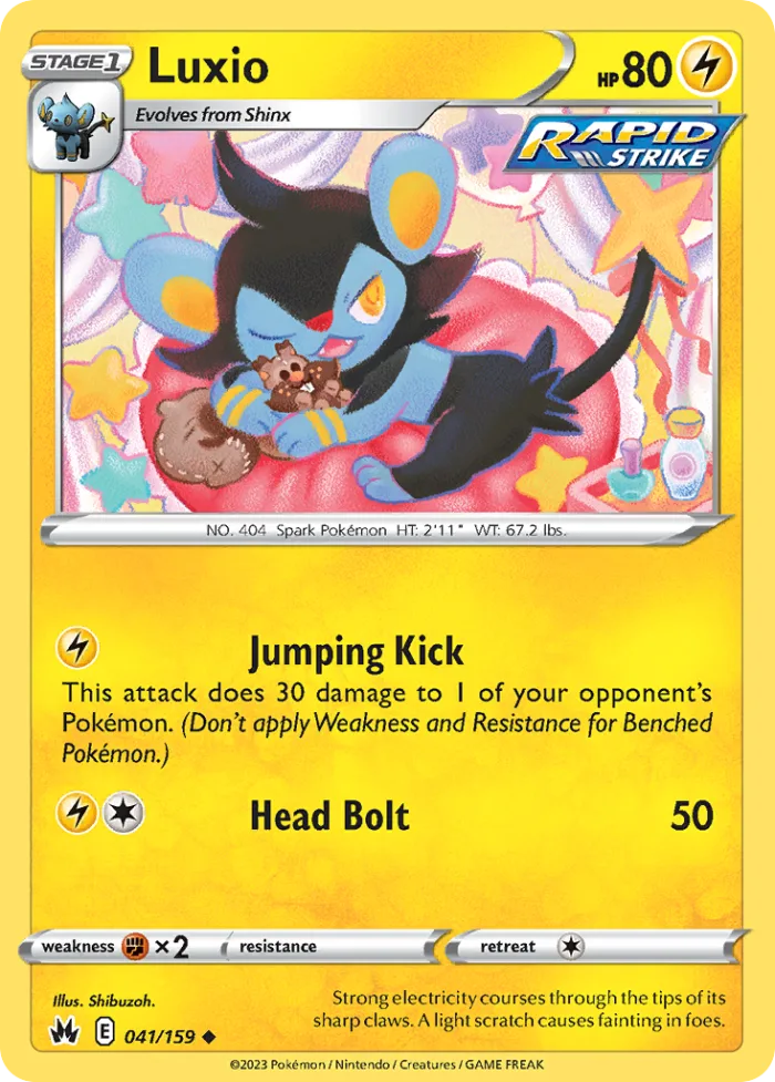 Luxio #41 Crown Zenith Pokemon card