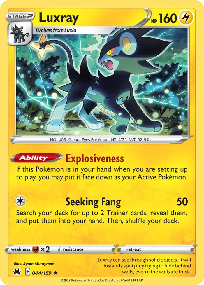 Luxray #44 Crown Zenith Pokemon card