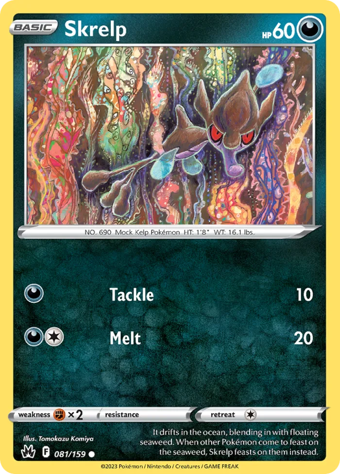 Skrelp #81 Crown Zenith Pokemon card