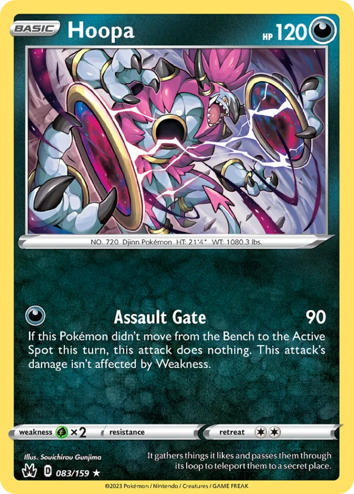 Hoopa #83 Crown Zenith Pokemon card