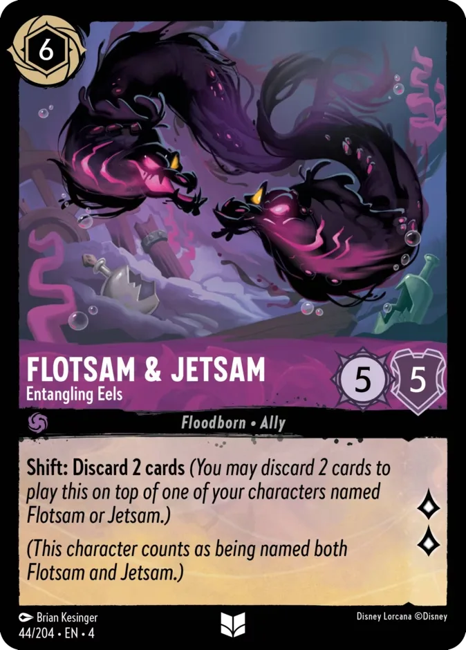 Flotsam & Jetsam #44 Ursula's Return Disney Lorcana card