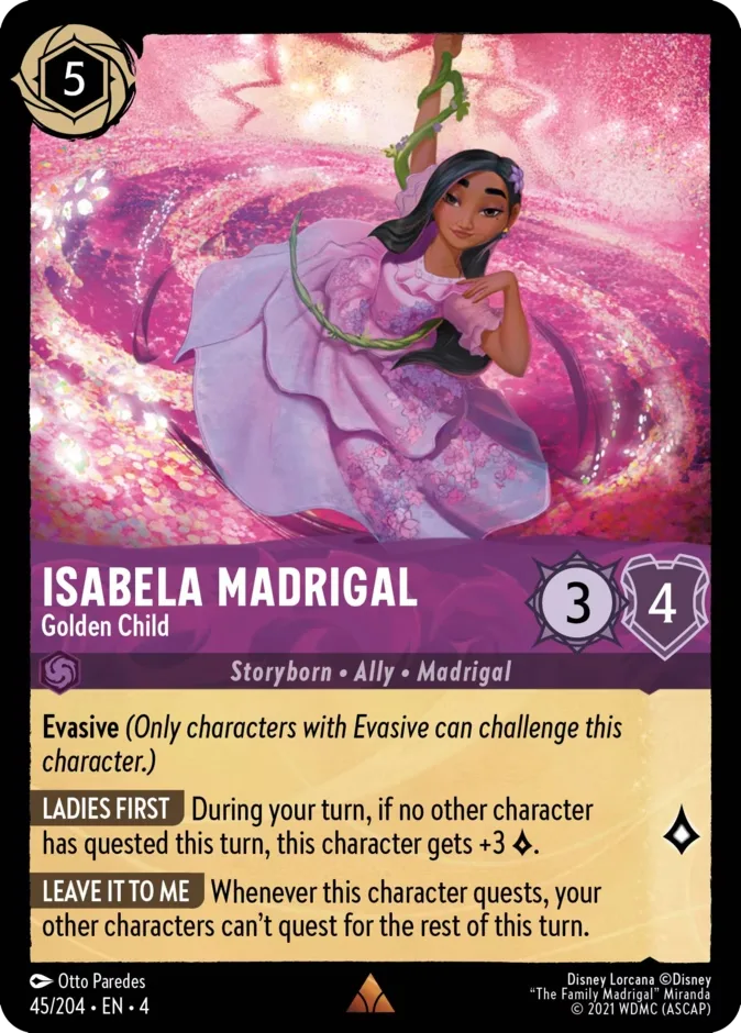 Isabela Madrigal #45 Ursula's Return Disney Lorcana card