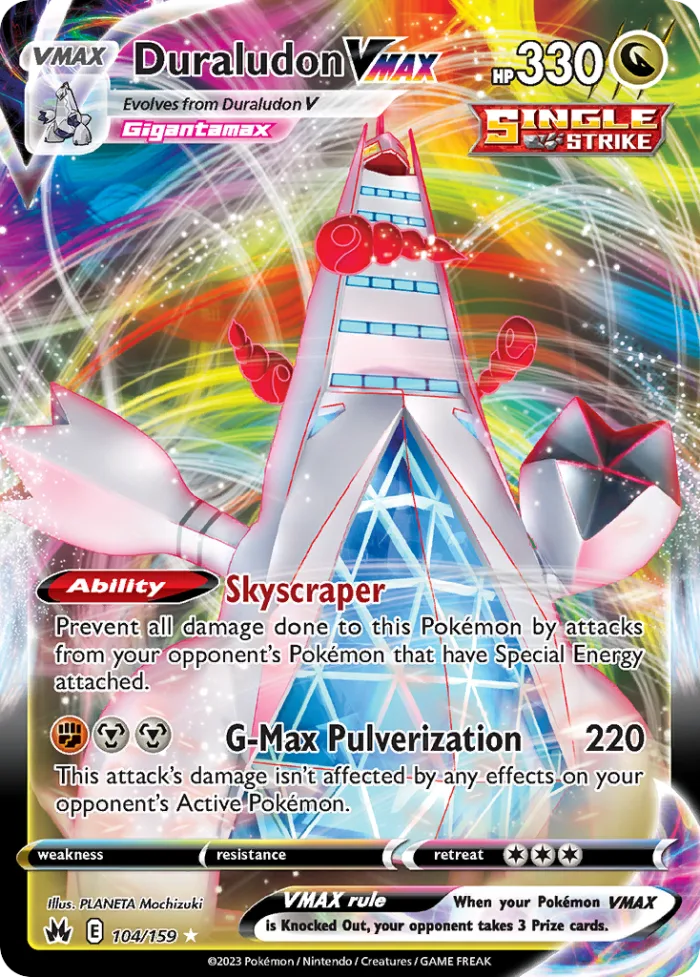 Duraludon VMAX #104 Crown Zenith Pokemon card