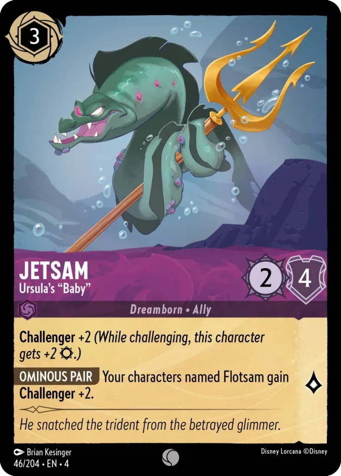 Jetsam #46 Ursula's Return Disney Lorcana card