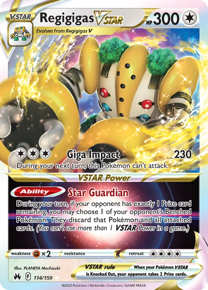 Regigigas VSTAR #114 Crown Zenith Pokemon card