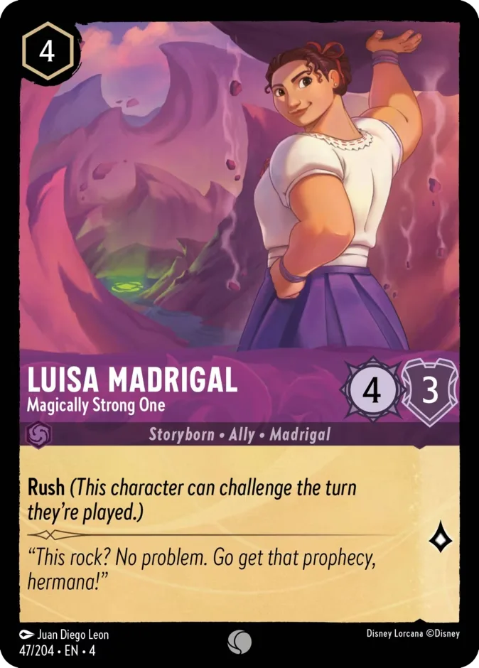 Luisa Madrigal #47 Ursula's Return Disney Lorcana card