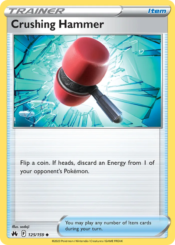 Crushing Hammer #125 Crown Zenith Pokemon card