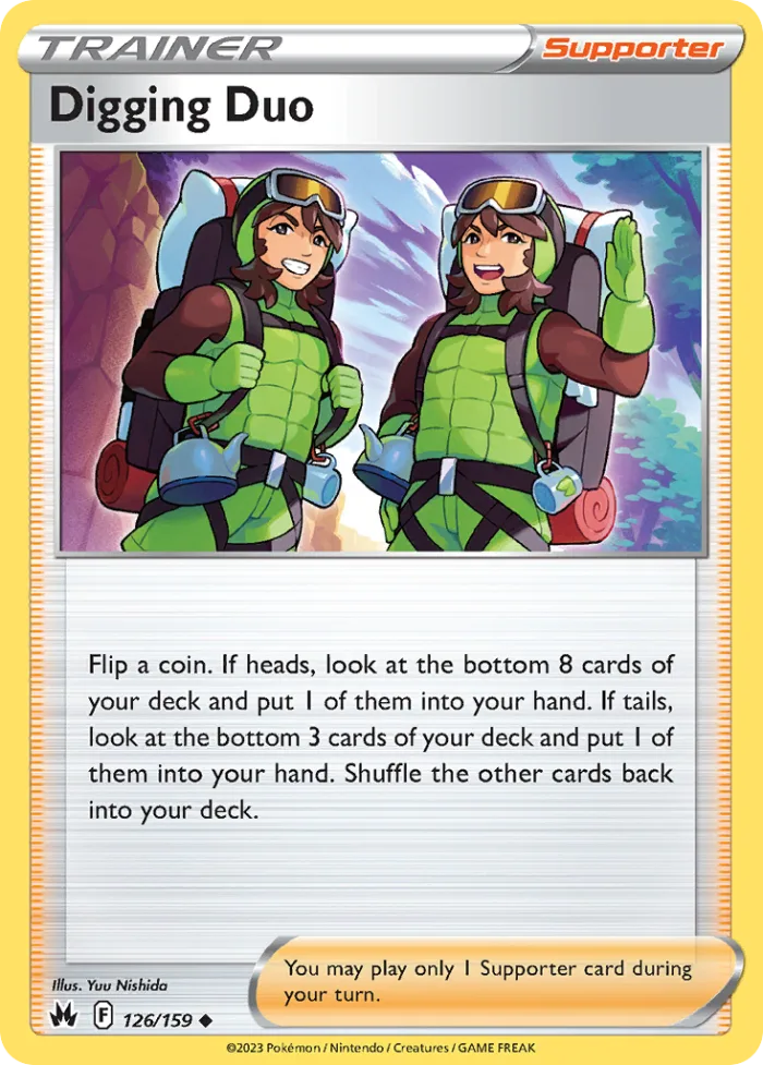 Digging Duo #126 Crown Zenith Pokemon card