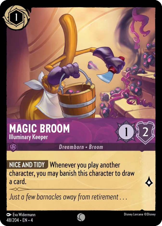 Magic Broom #48 Ursula's Return Disney Lorcana card