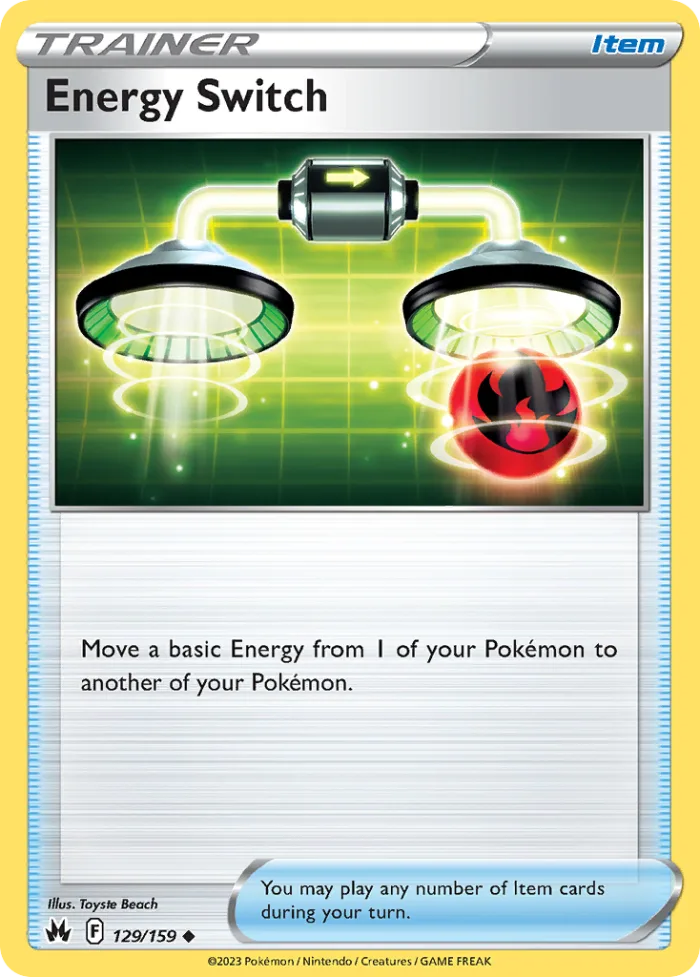 Energy Switch #129 Crown Zenith Pokemon card