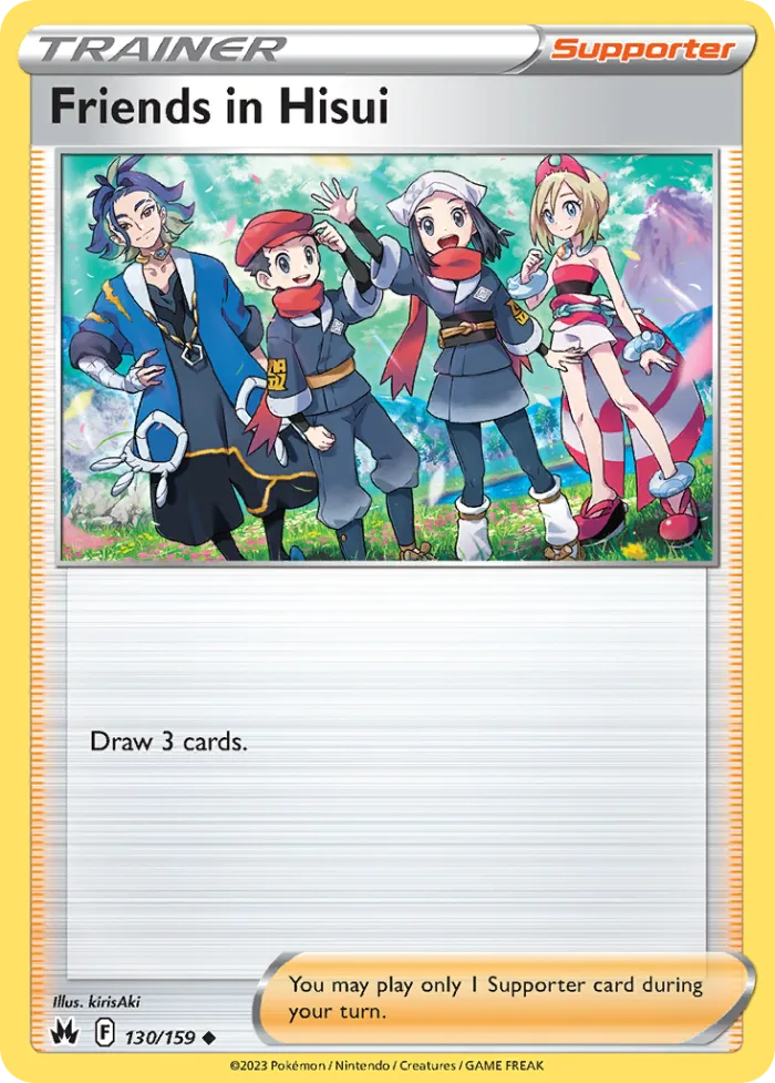 Friends in Hisui #130 Crown Zenith Pokemon card