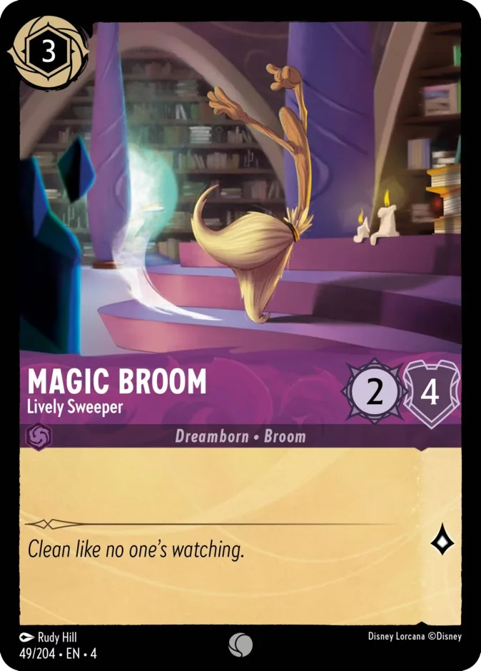 Magic Broom #49 Ursula's Return Disney Lorcana card