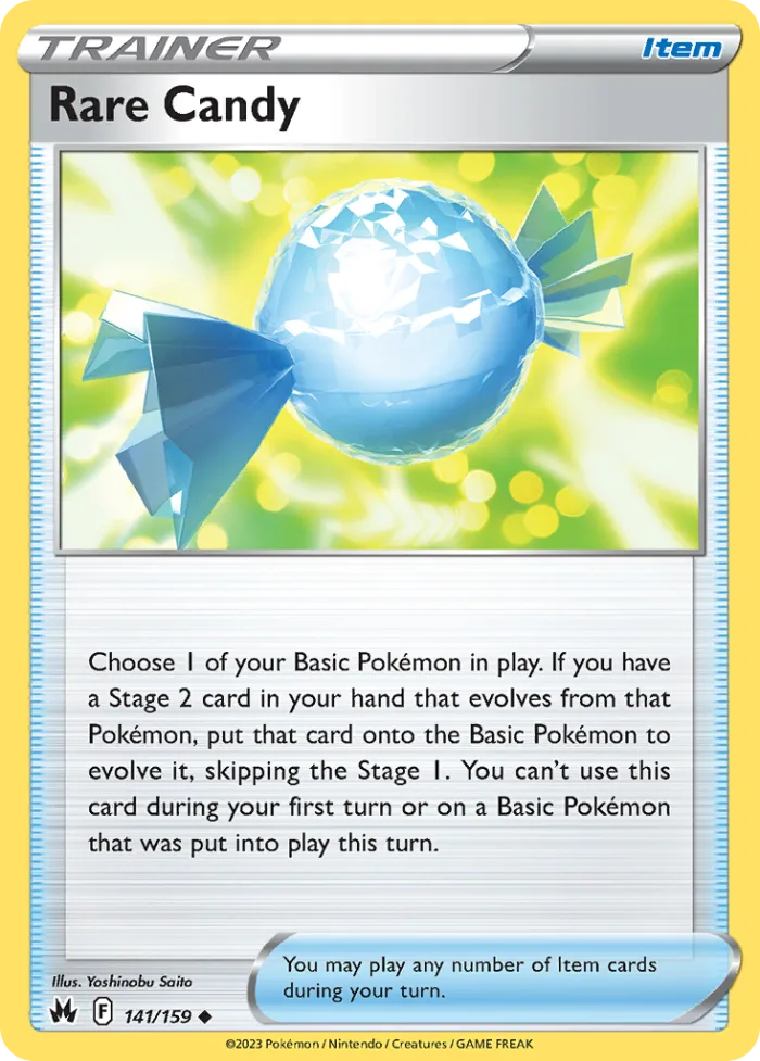 Rare Candy #141 Crown Zenith Pokemon card