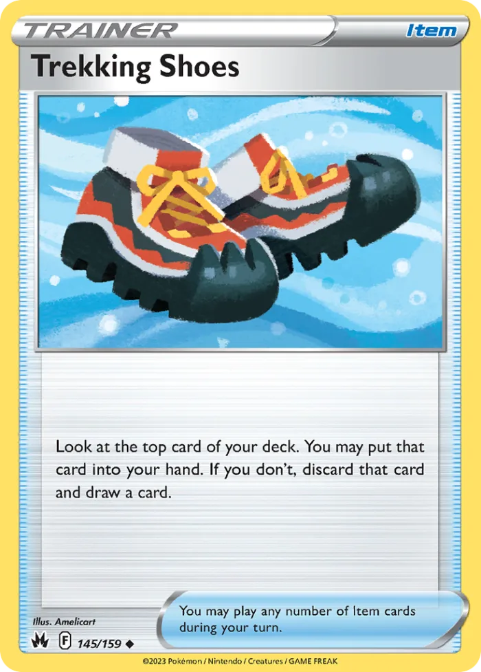 Trekking Shoes #145 Crown Zenith Pokemon card