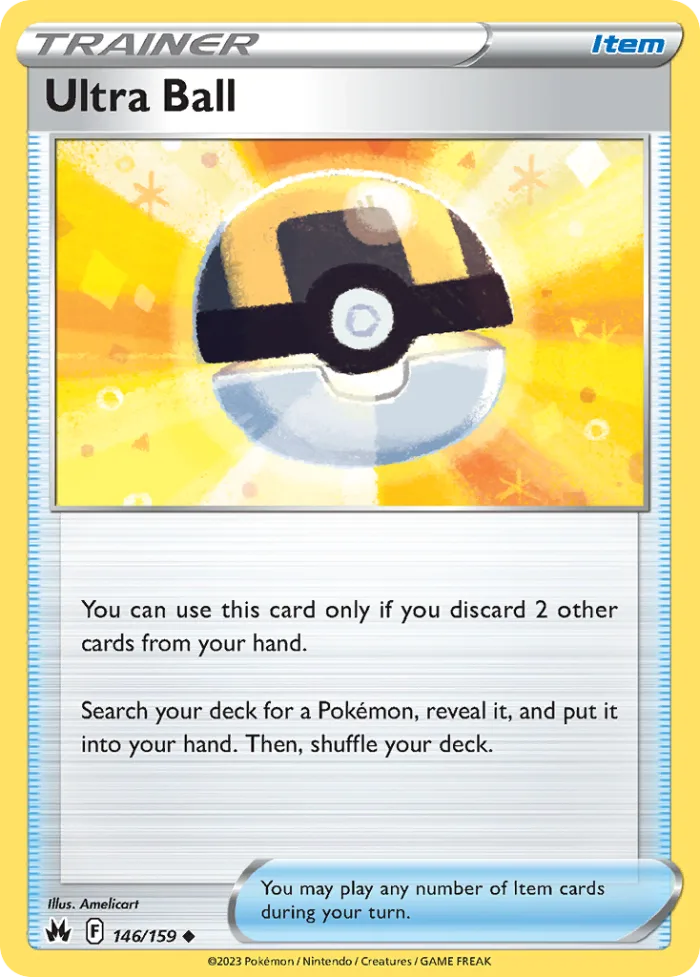 Ultra Ball #146 Crown Zenith Pokemon card
