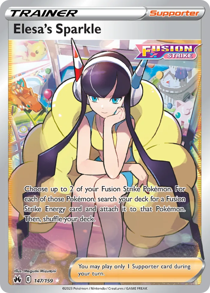 Elesa's Sparkle #147 Crown Zenith Pokemon card