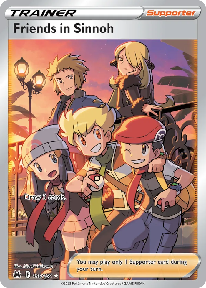 Friends in Sinnoh #149 Crown Zenith Pokemon card