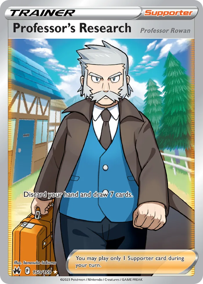 Professor's Research #150 Crown Zenith Pokemon card