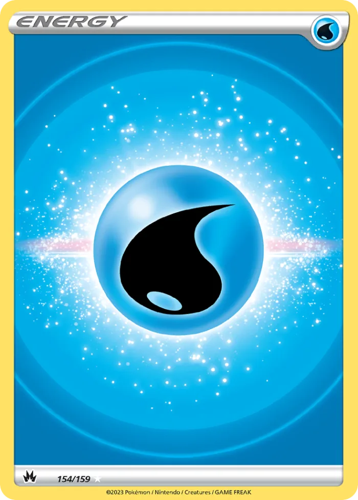Water Energy #154 Crown Zenith Pokemon card