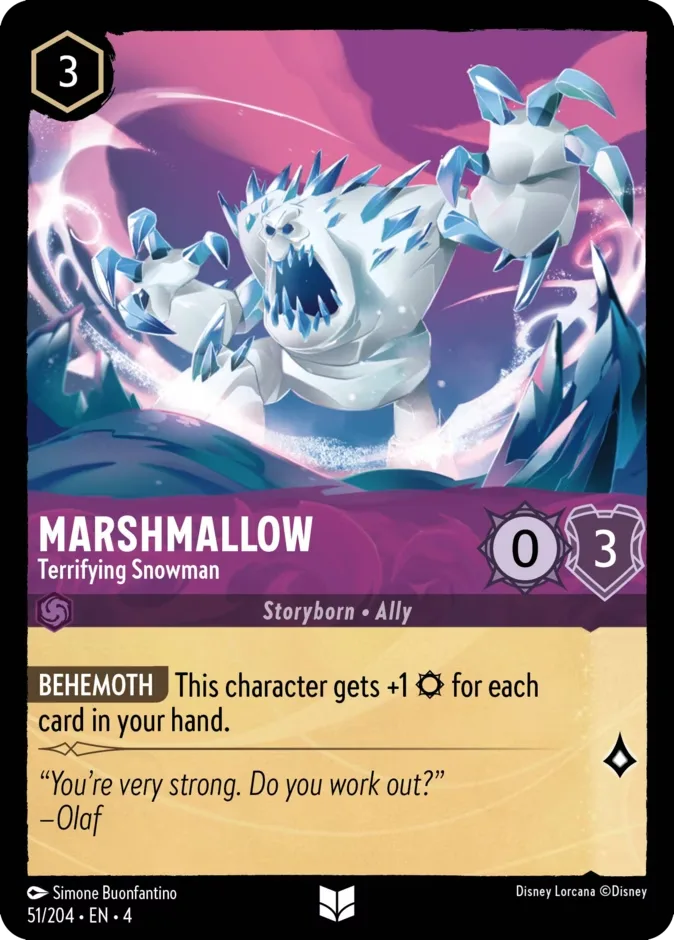 Marshmallow #51 Ursula's Return Disney Lorcana card