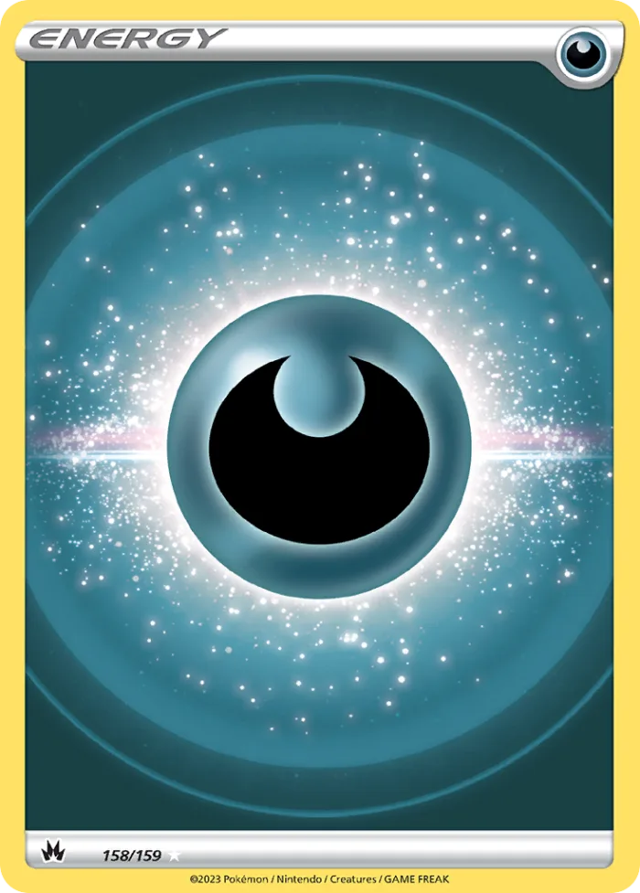 Darkness Energy #158 Crown Zenith Pokemon card