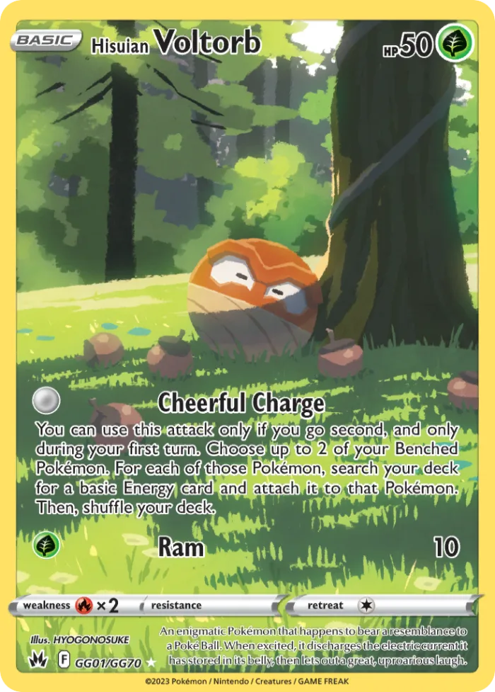 Hisuian Voltorb #GG01 Crown Zenith Pokemon card