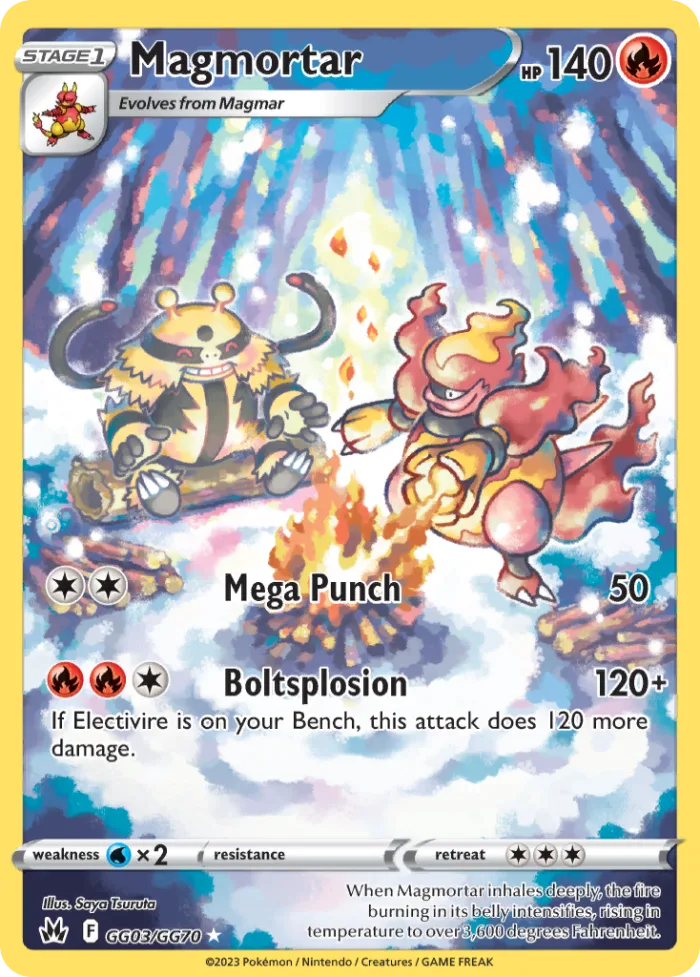 Magmortar #GG03 Crown Zenith Pokemon card