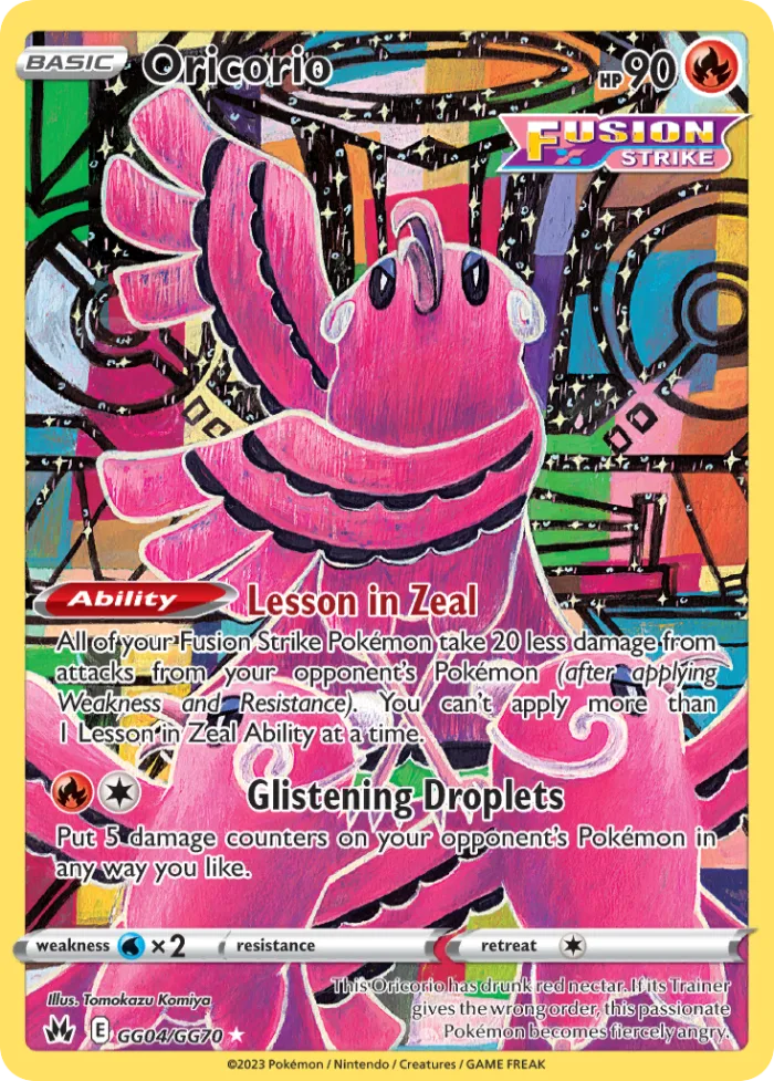 Oricorio #GG04 Crown Zenith Pokemon card