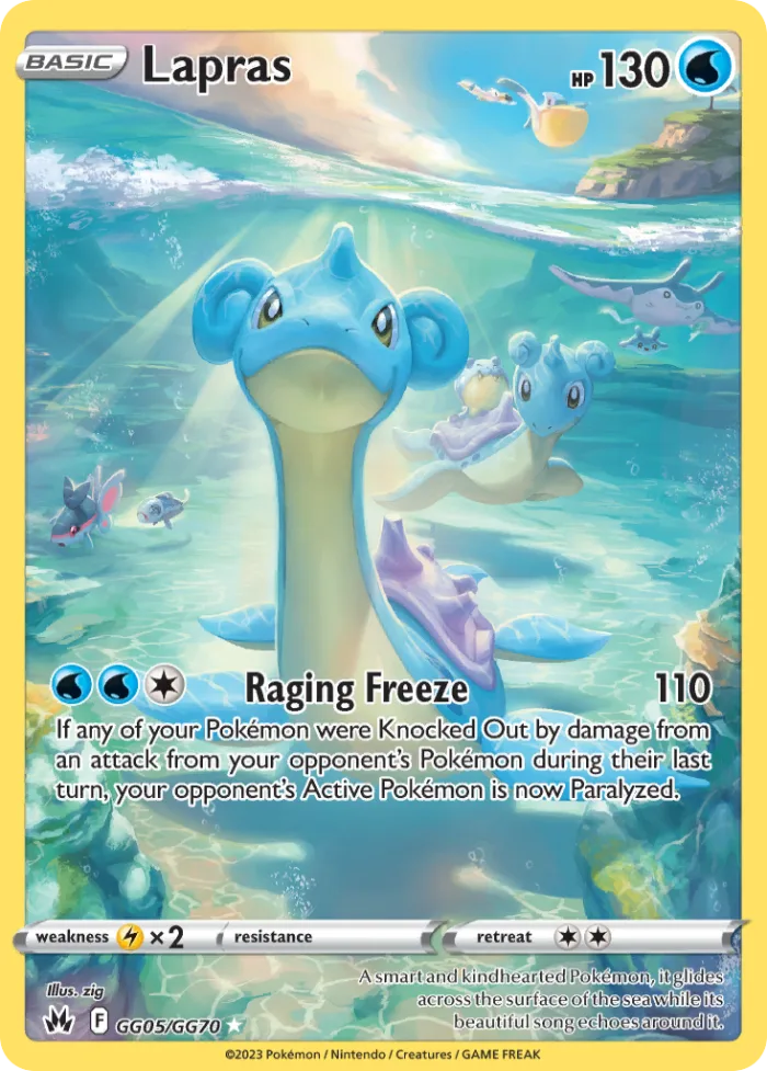 Lapras #GG05 Crown Zenith Pokemon card