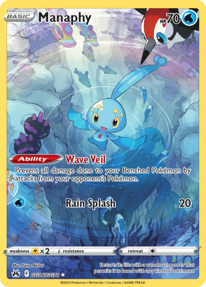 Manaphy #GG06 Crown Zenith Pokemon card