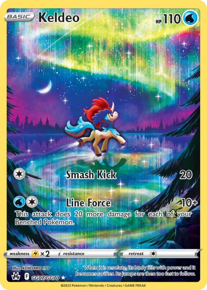 Keldeo #GG07 Crown Zenith Pokemon card