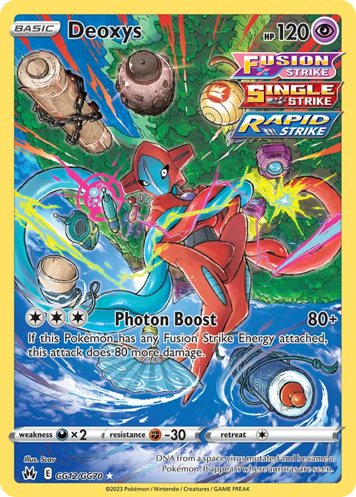 Deoxys #GG12 Crown Zenith Pokemon card