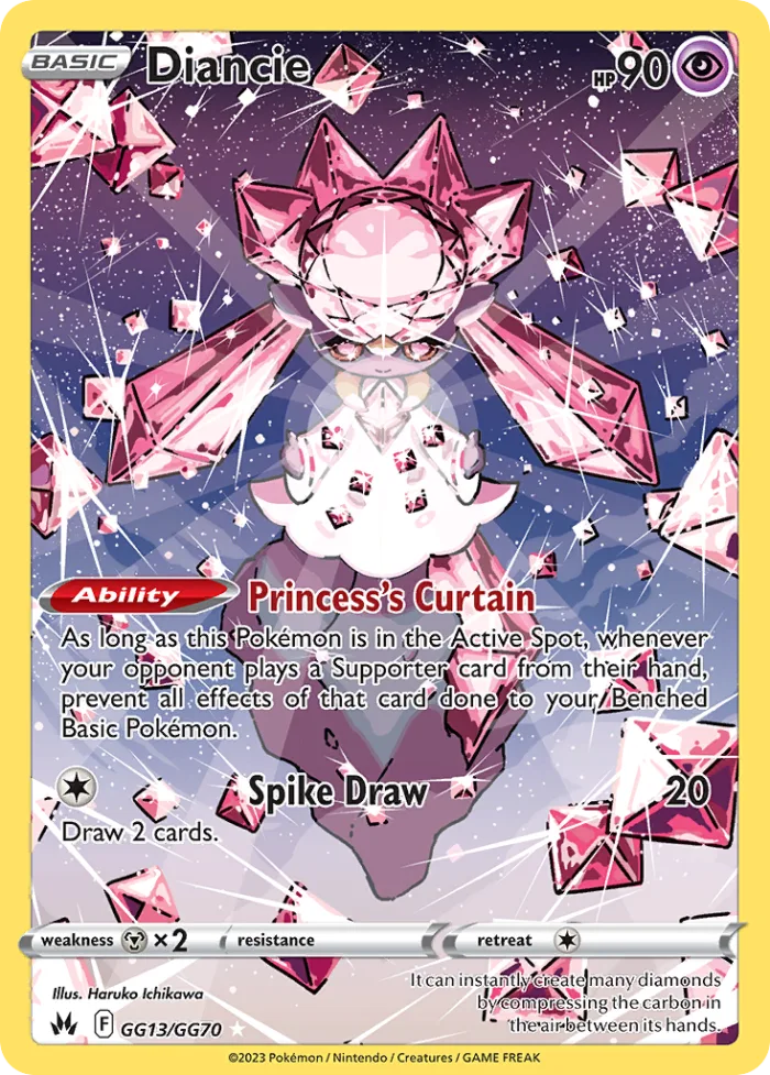 Diancie #GG13 Crown Zenith Pokemon card