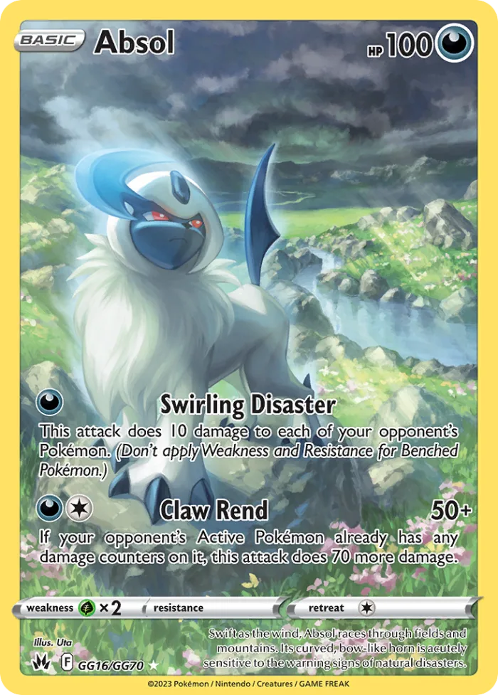 Absol #GG16 Crown Zenith Pokemon card