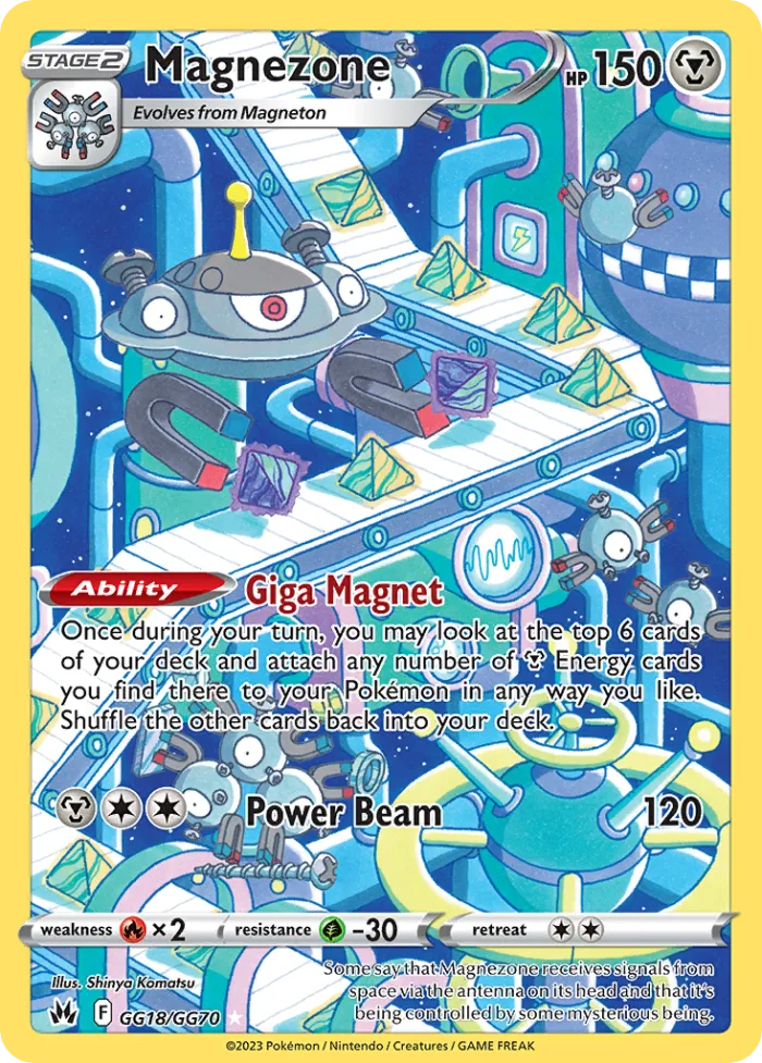 Magnezone #GG18 Crown Zenith Pokemon card