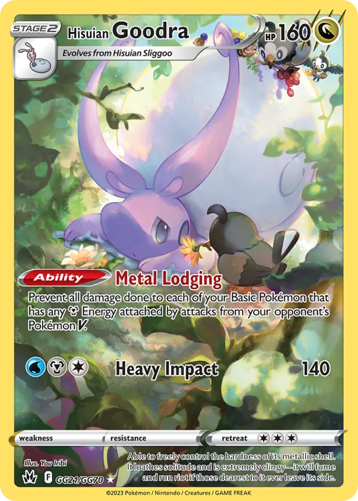 Hisuian Goodra #GG21 Crown Zenith Pokemon card