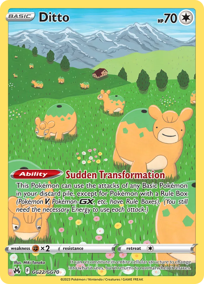 Ditto #GG22 Crown Zenith Pokemon card
