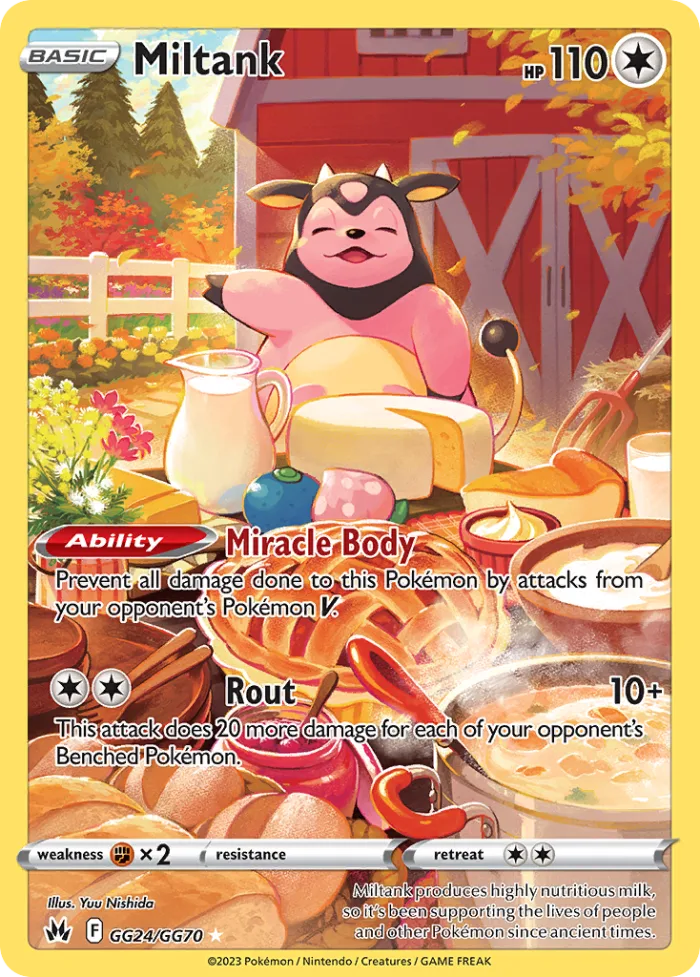 Miltank #GG24 Crown Zenith Pokemon card