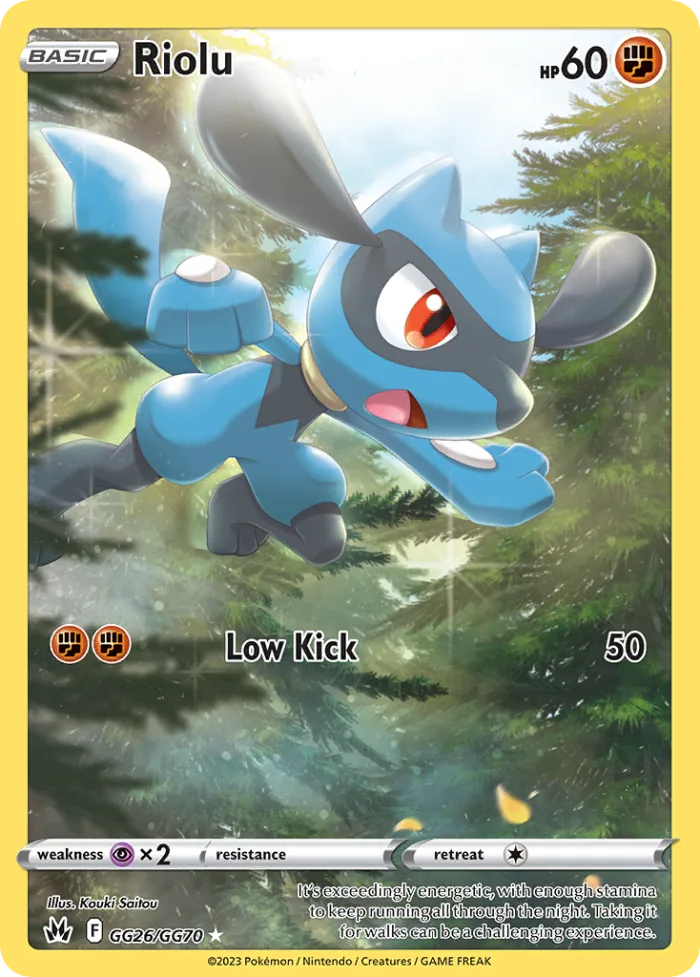 Riolu #GG26 Crown Zenith Pokemon card