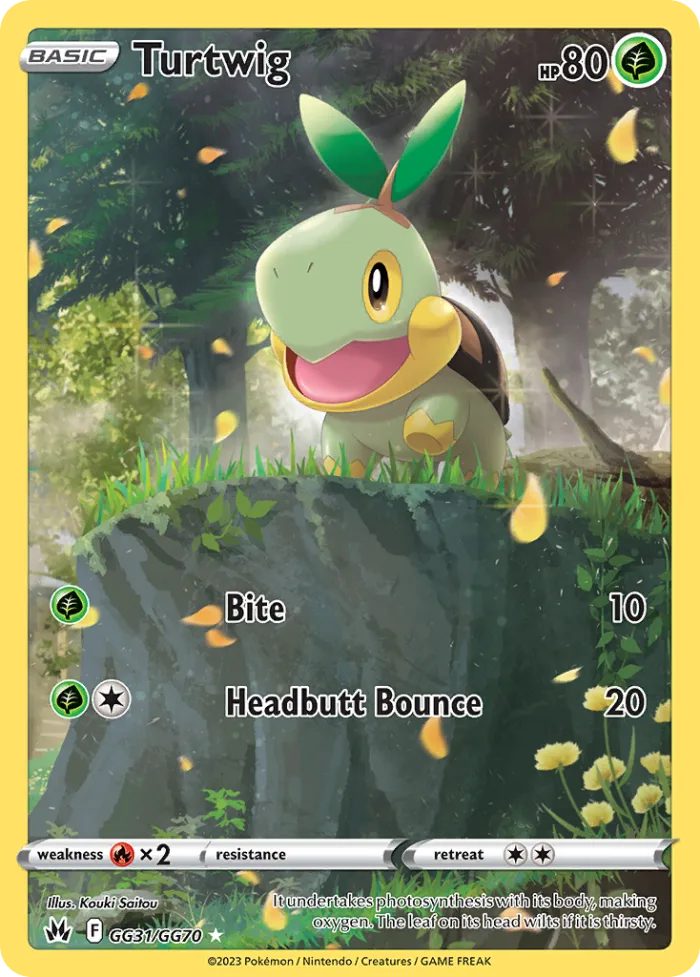 Turtwig #GG31 Crown Zenith Pokemon card