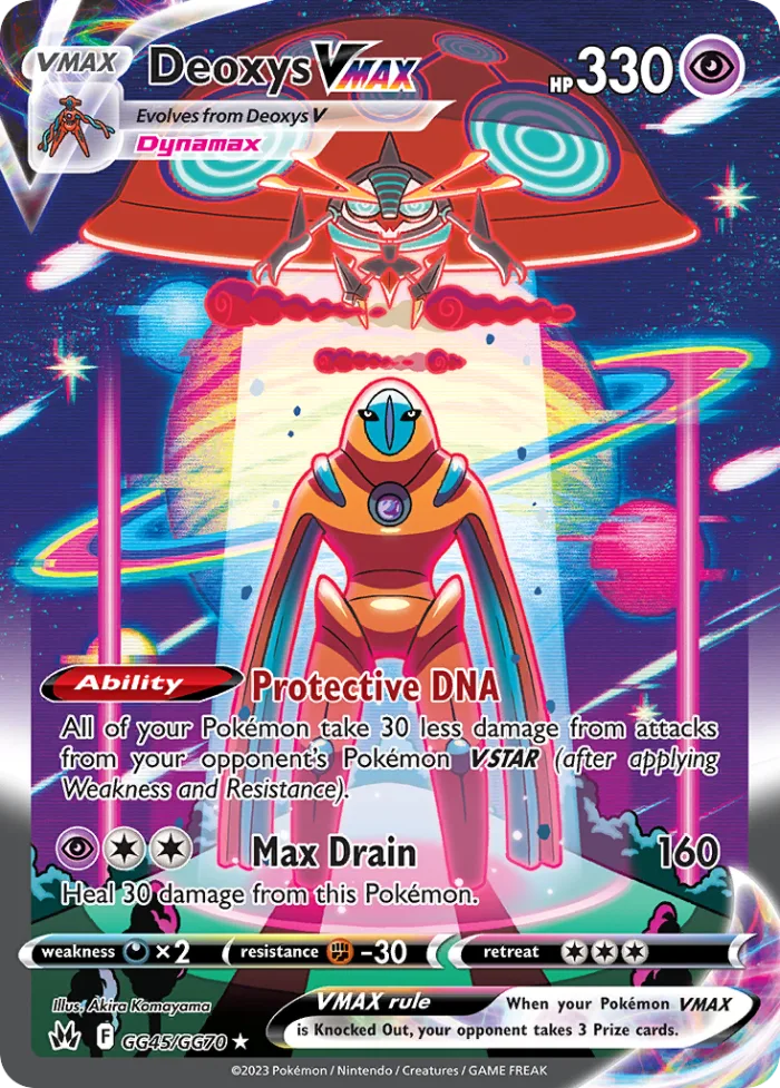 Deoxys VMAX #GG45 Crown Zenith Pokemon card