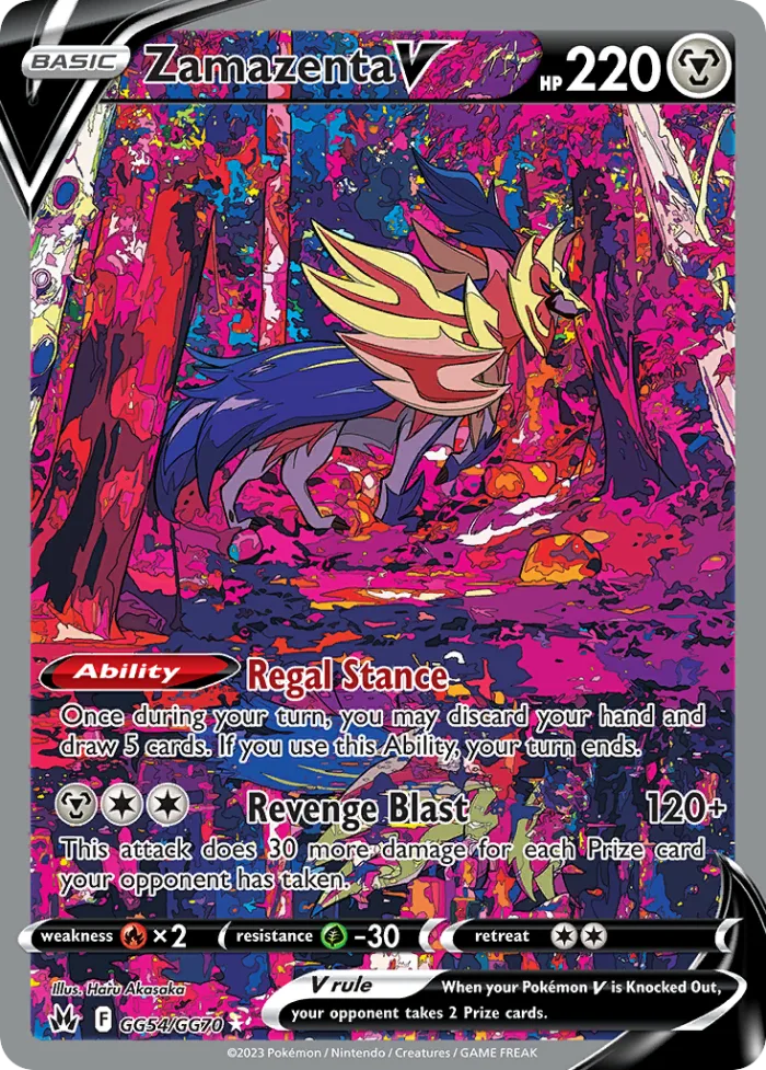 Zamazenta V #GG54 Crown Zenith Pokemon card