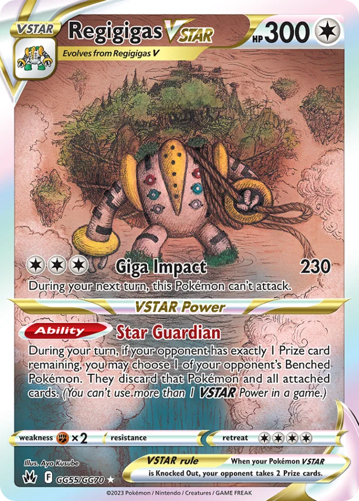 Regigigas VSTAR #GG55 Crown Zenith Pokemon card