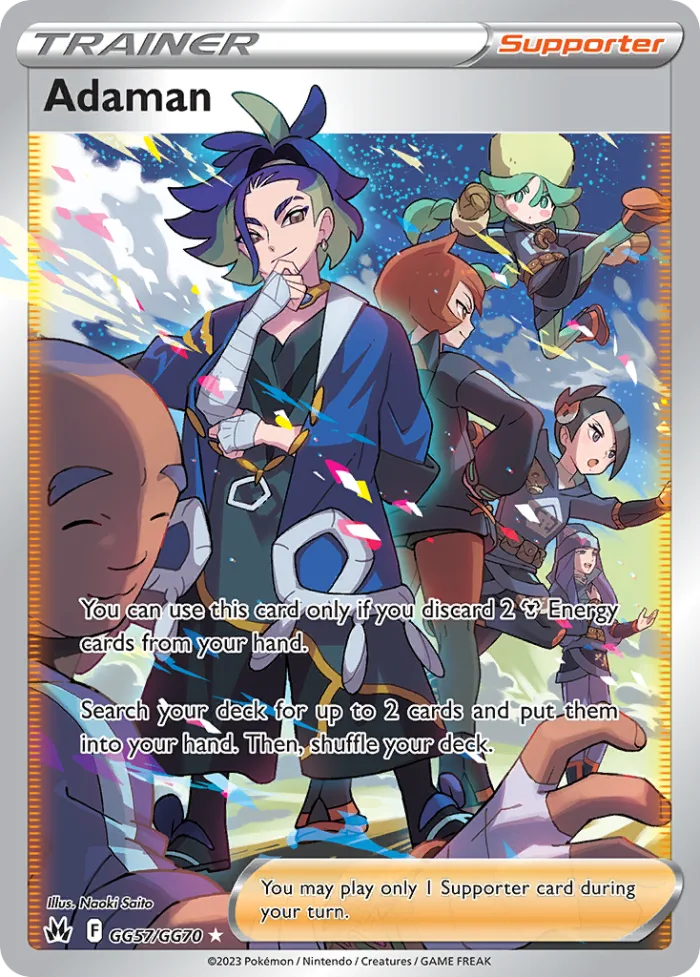 Adaman #GG57 Crown Zenith Pokemon card