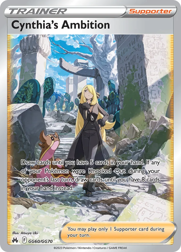 Cynthia's Ambition #GG60 Crown Zenith Pokemon card