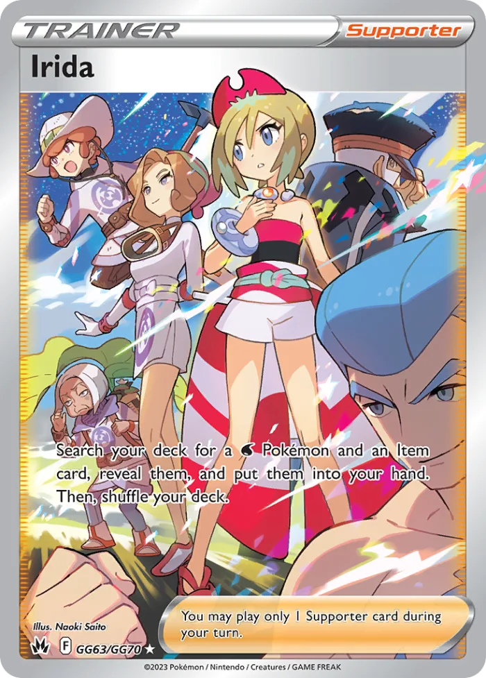 Irida #GG63 Crown Zenith Pokemon card