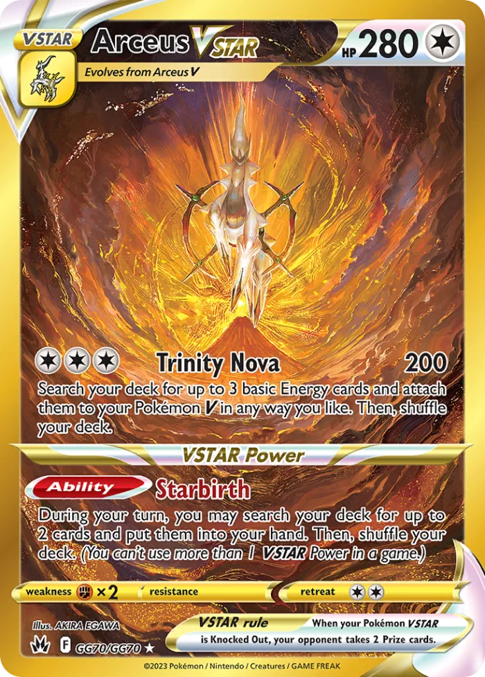 Arceus VSTAR #GG70 Crown Zenith Pokemon card