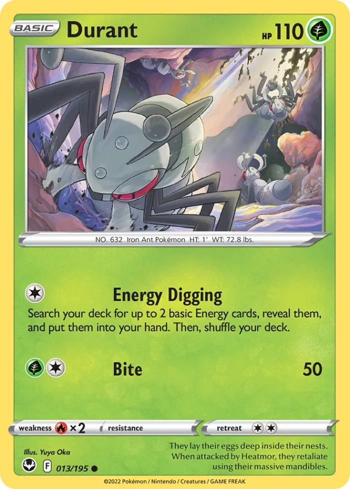 Durant #13 Silver Tempest Pokemon card